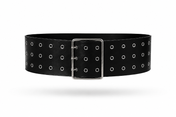 Black Wide Grommet Belt
