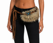 Boho Faux Fur Belt