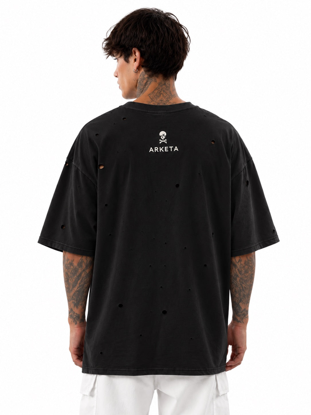 Black Am Israel Chai Oversized T Shirt