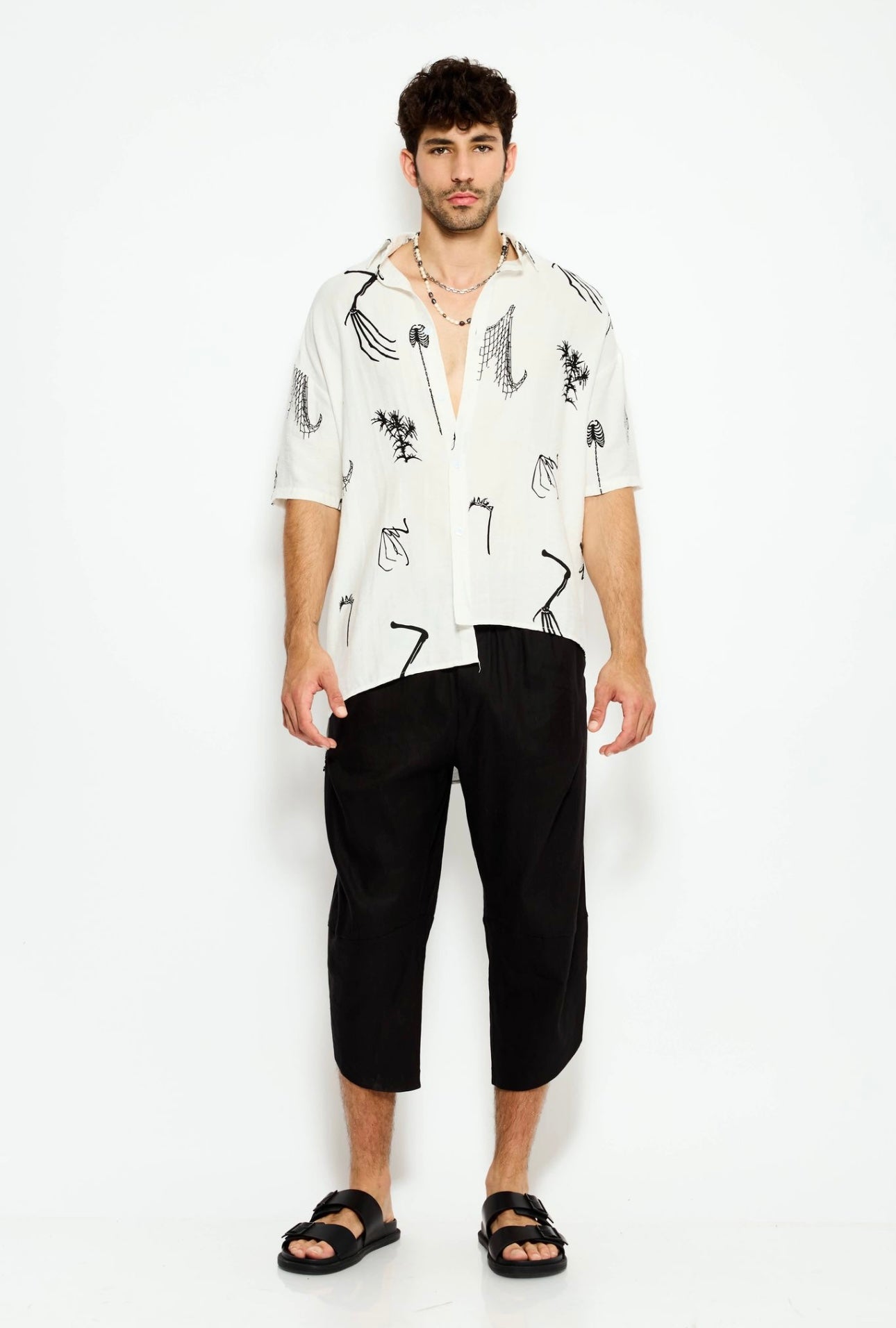 Drop edge pants