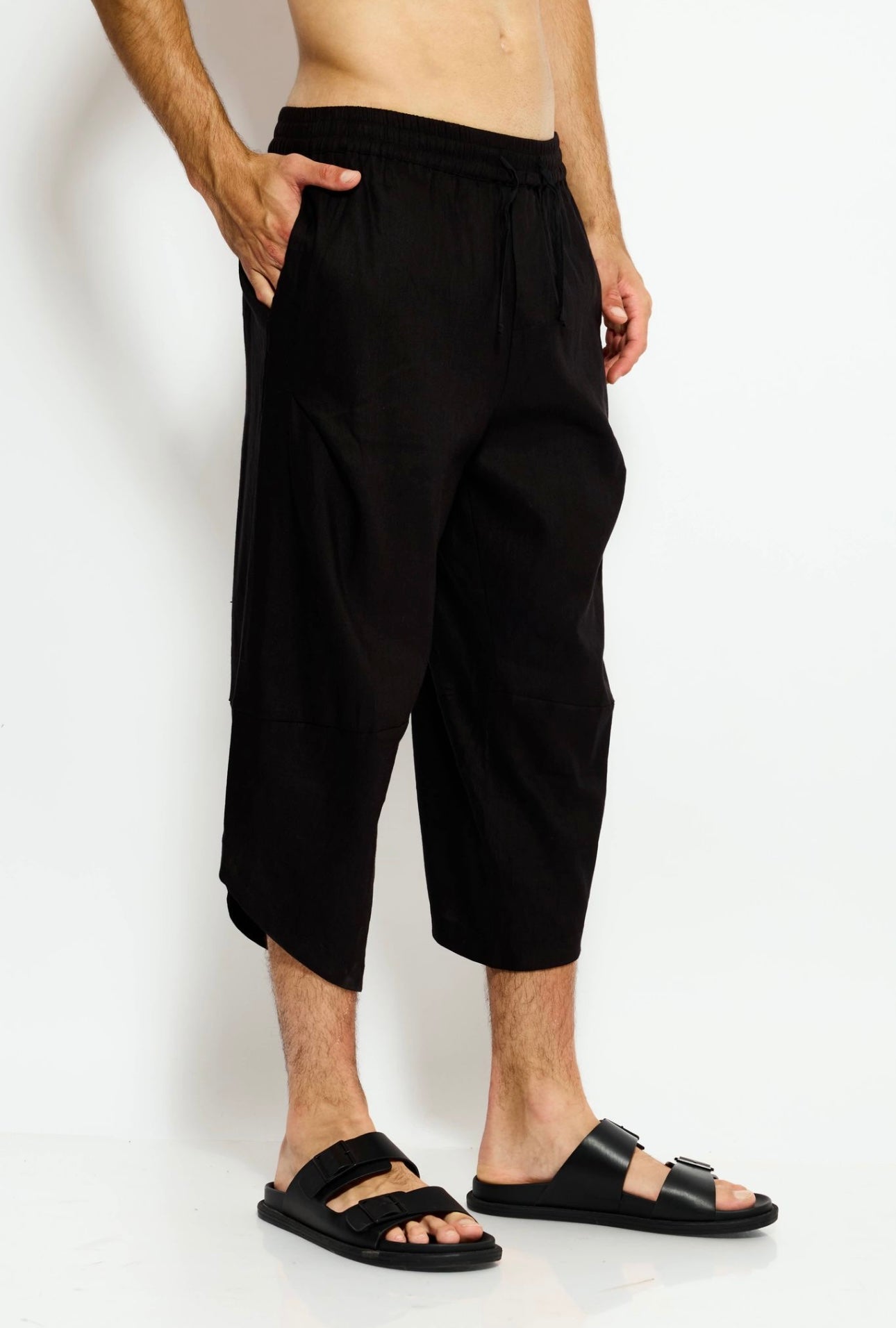 Drop edge pants