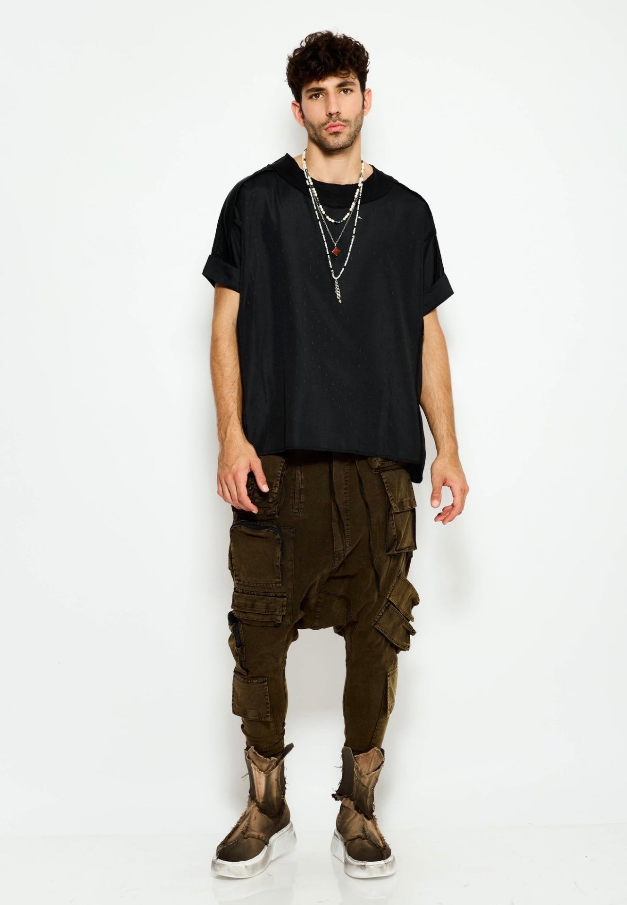 Shadow strap cargo pants