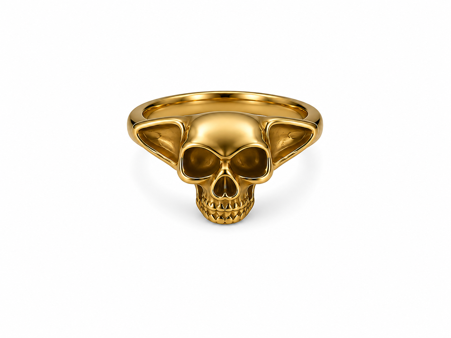 Golden Skull Ring