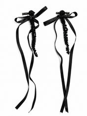 Noir Bloom Hair Clips
