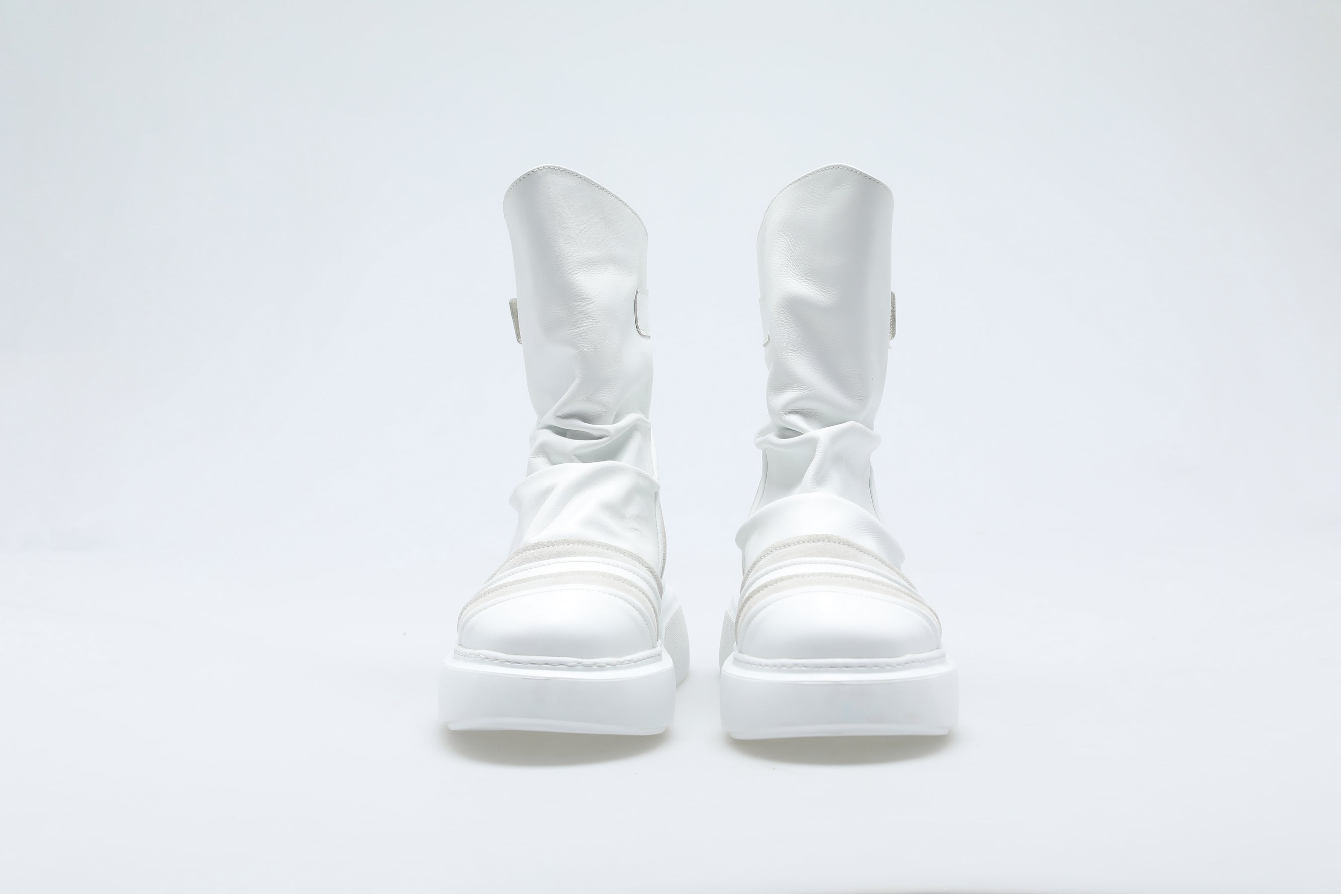 White Sluchy Boots