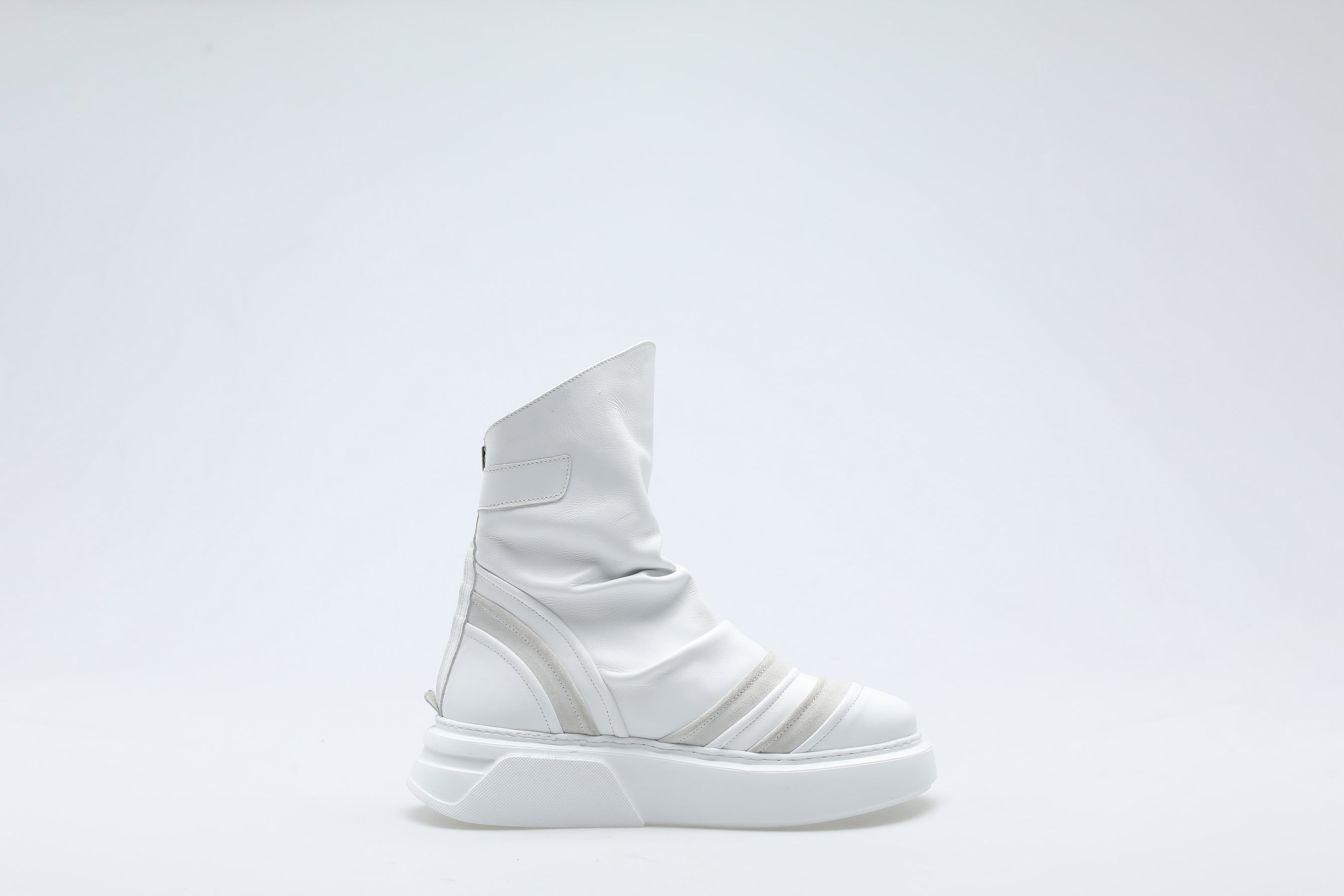 White Sluchy Boots