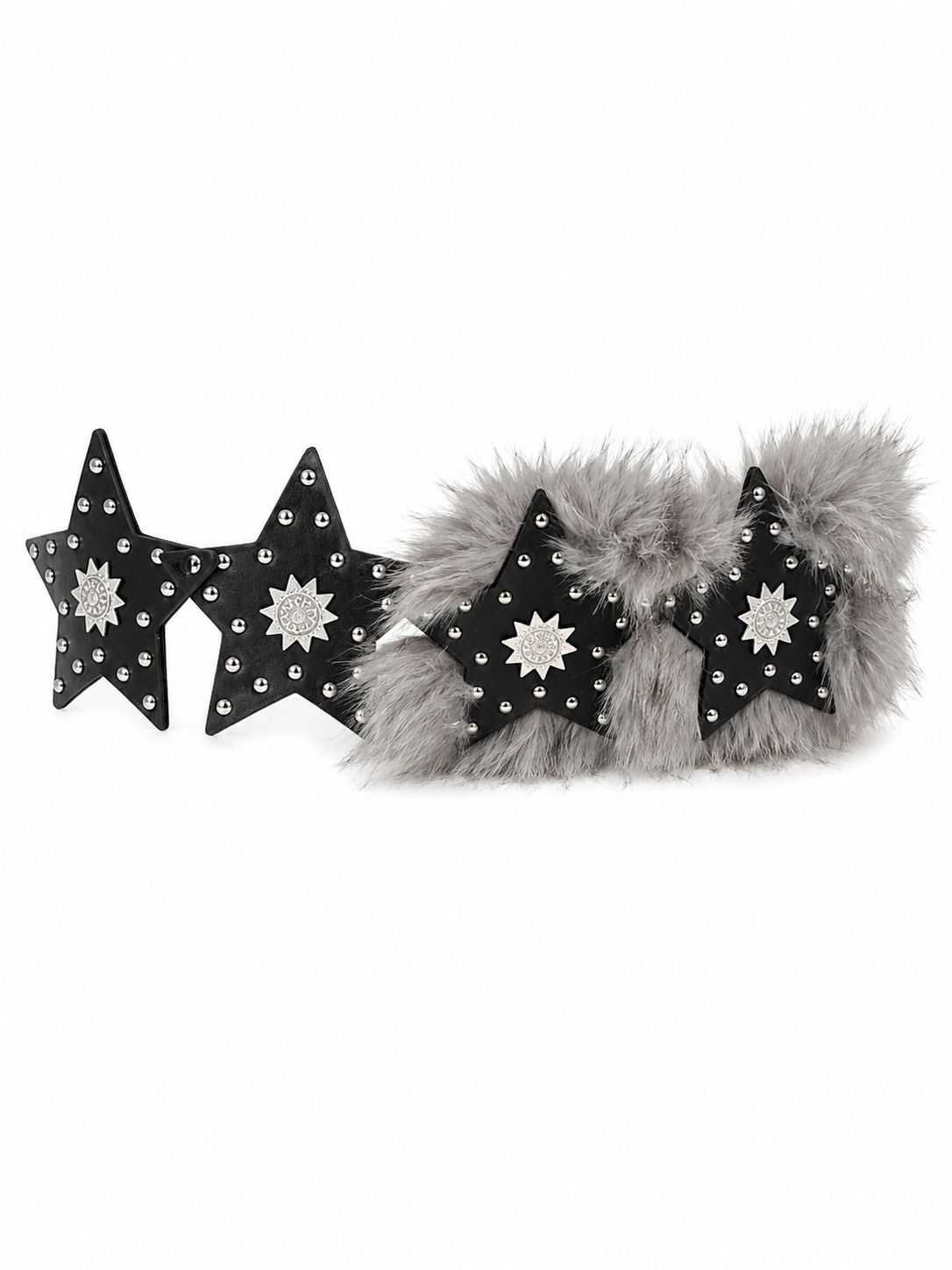 Star Faux Fur Belt