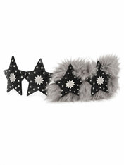 Star Faux Fur Belt