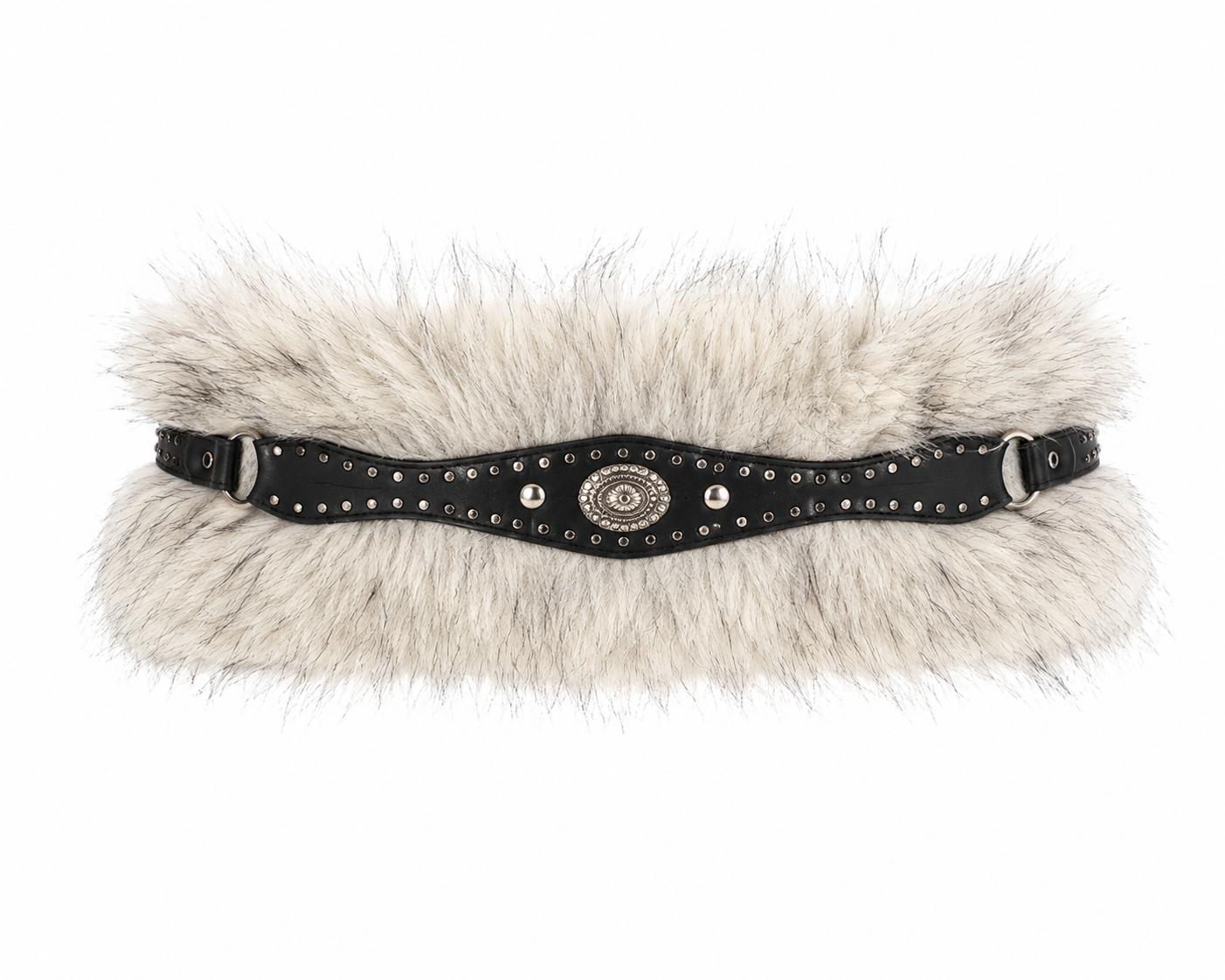 Arctic Faux Fur Belt