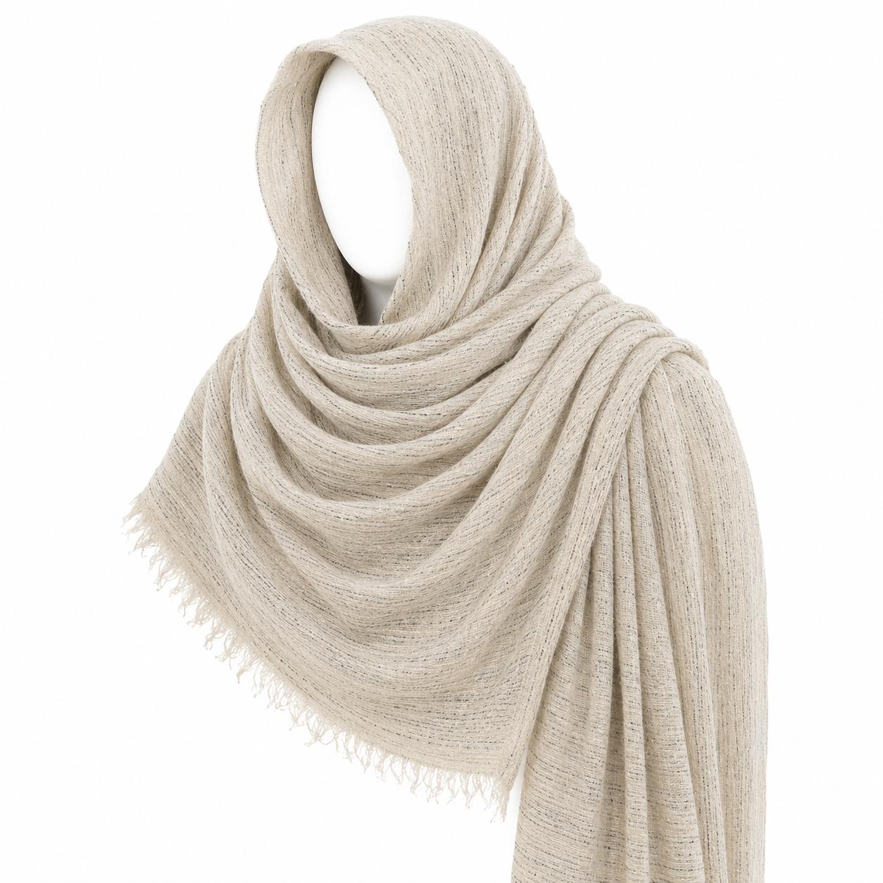 Textured Neutral Scarf