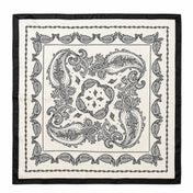 Silver Paisley Bandana