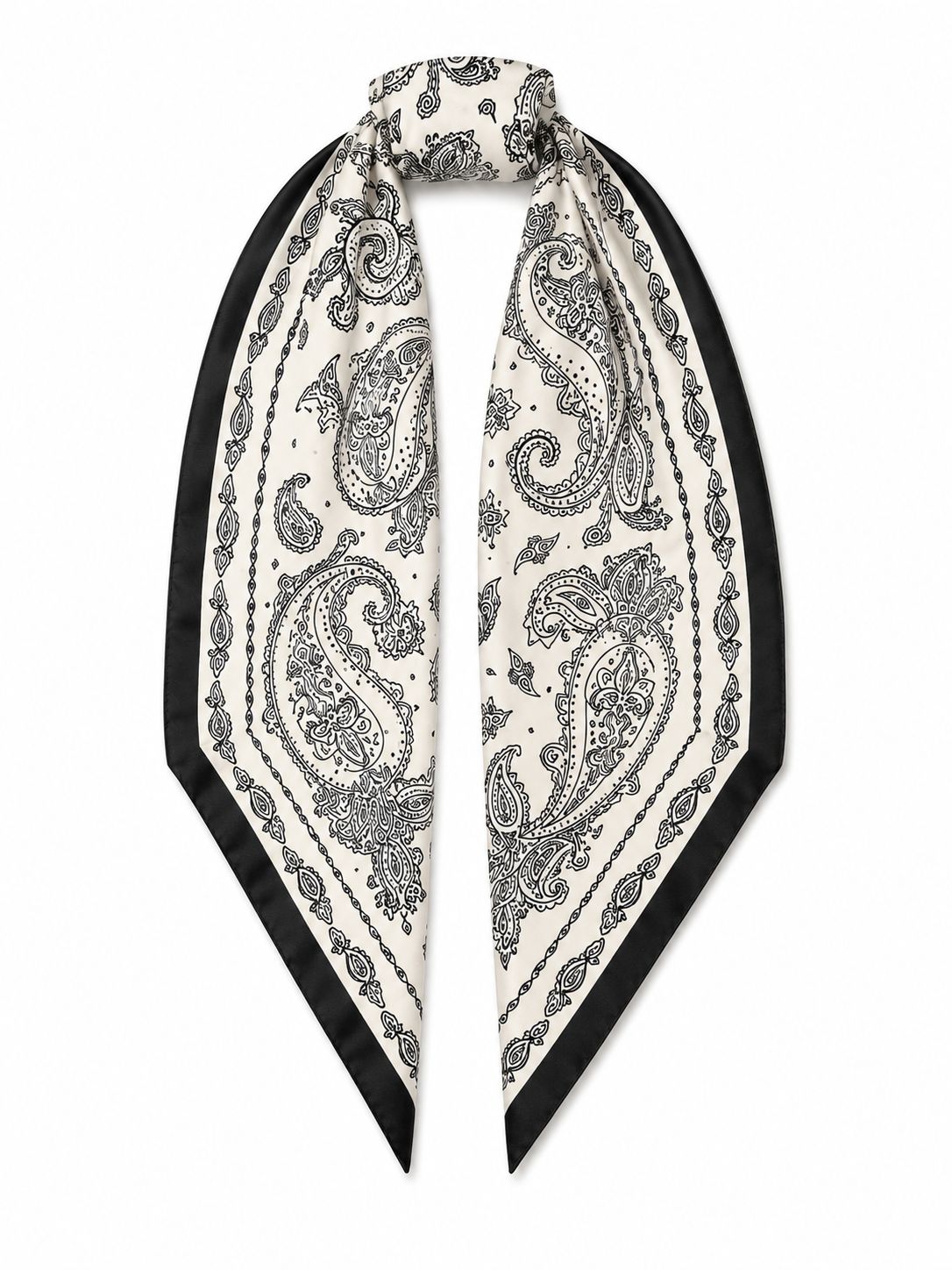 Silver Paisley Bandana