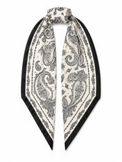 Silver Paisley Bandana