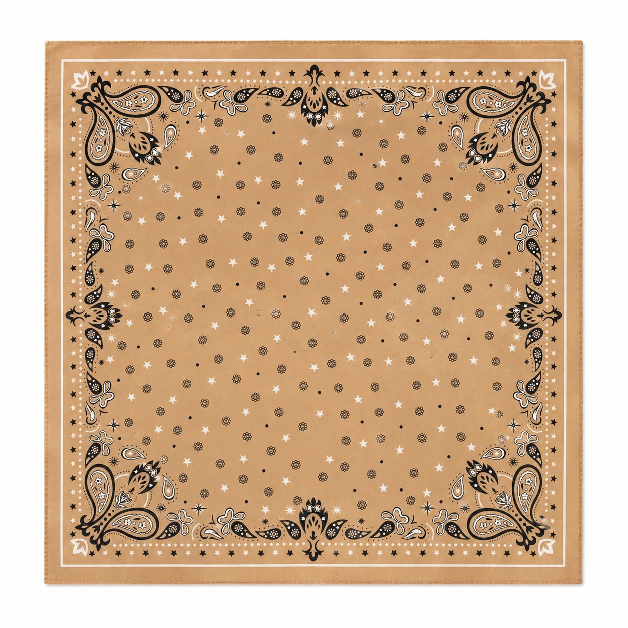 Mocha Paisley Bandana