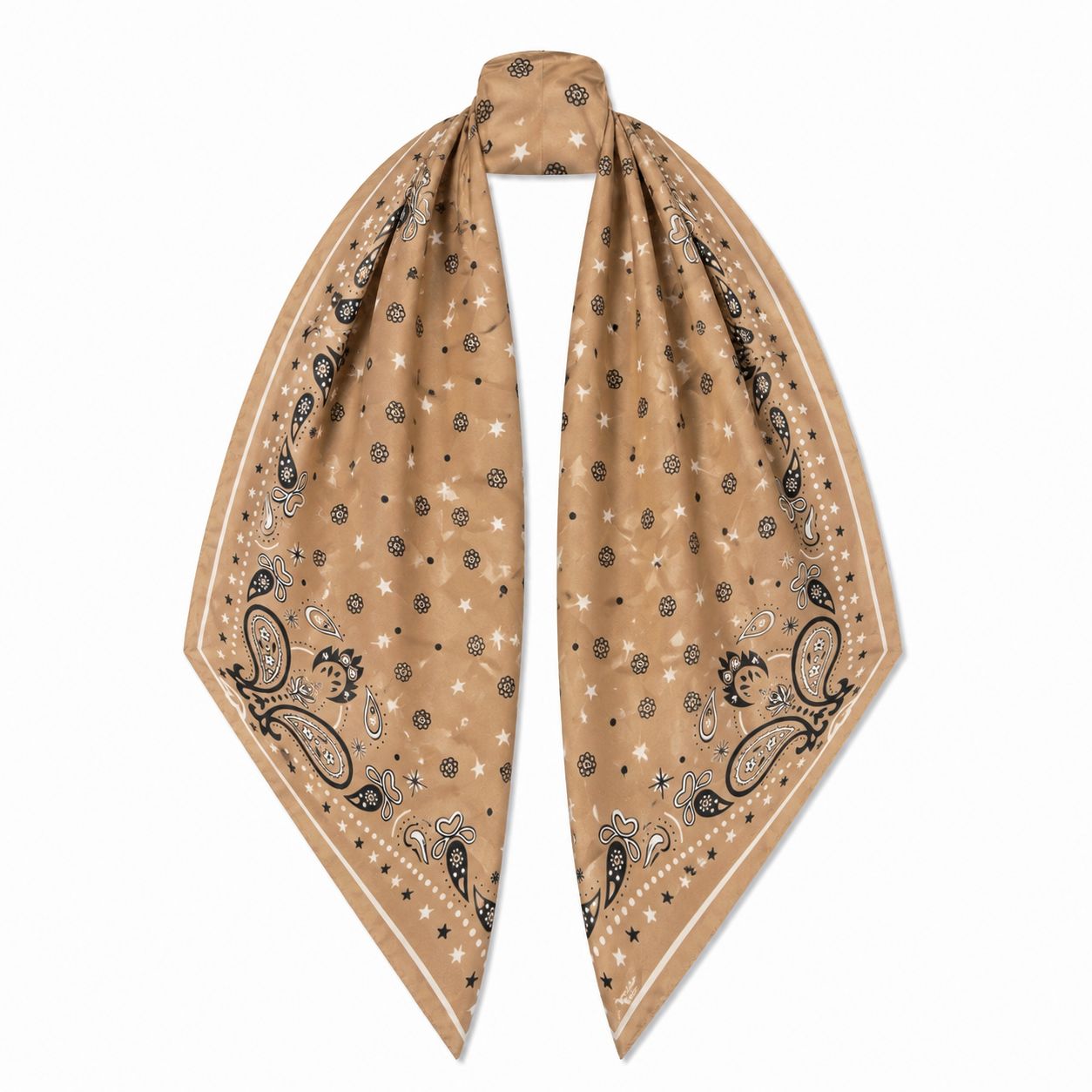 Mocha Paisley Bandana