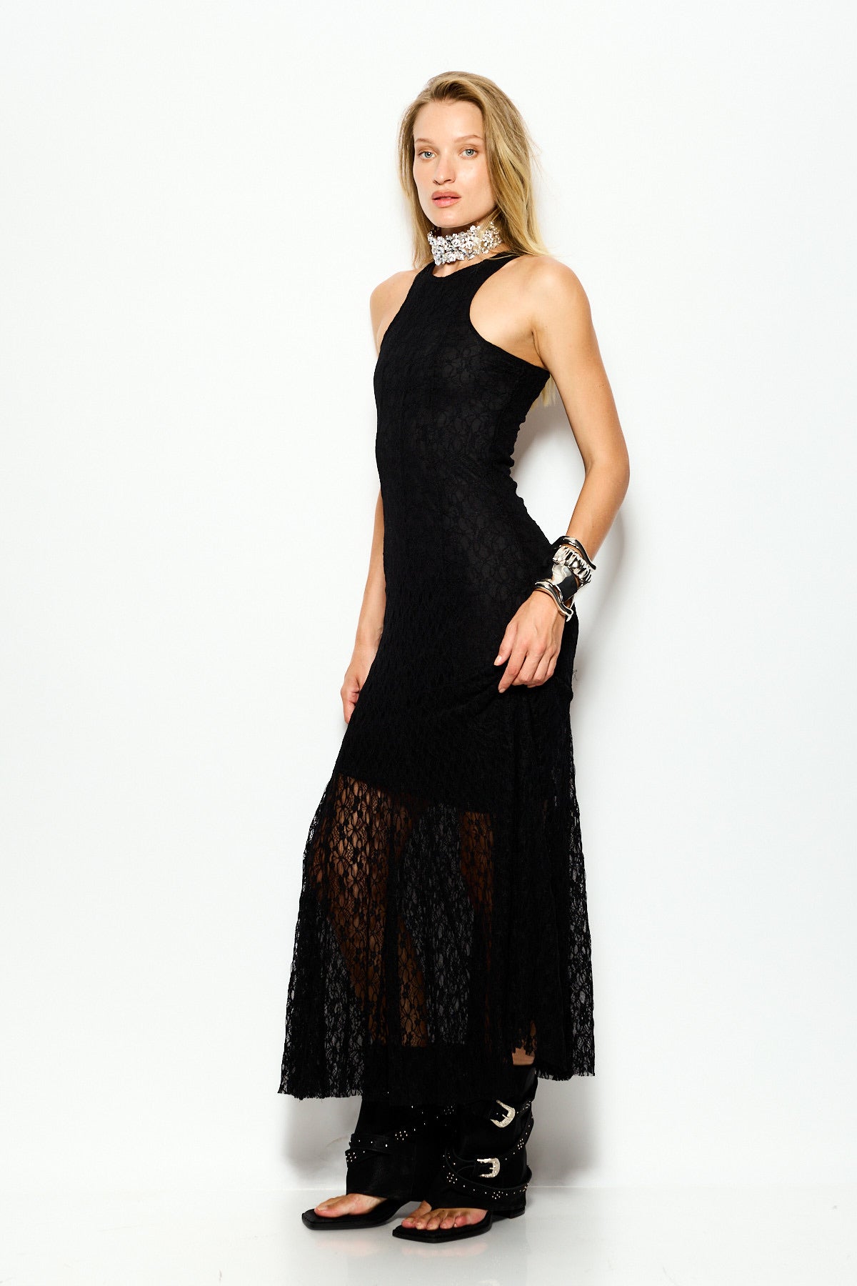 lace maxi dress