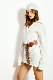 Buttoned shirt dress
