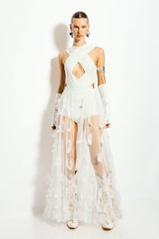 Sheer tulle skirt