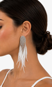 Swan Feather Earrings
