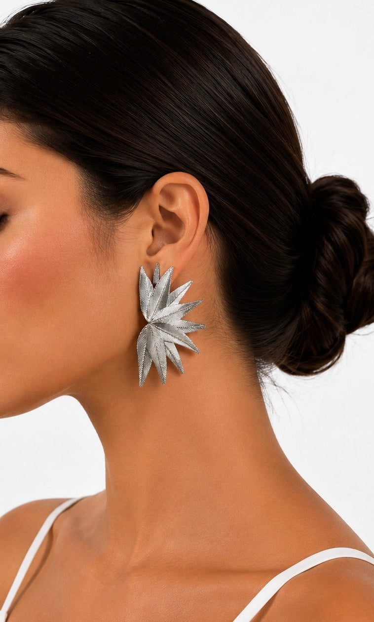 Metal Bloom Earrings