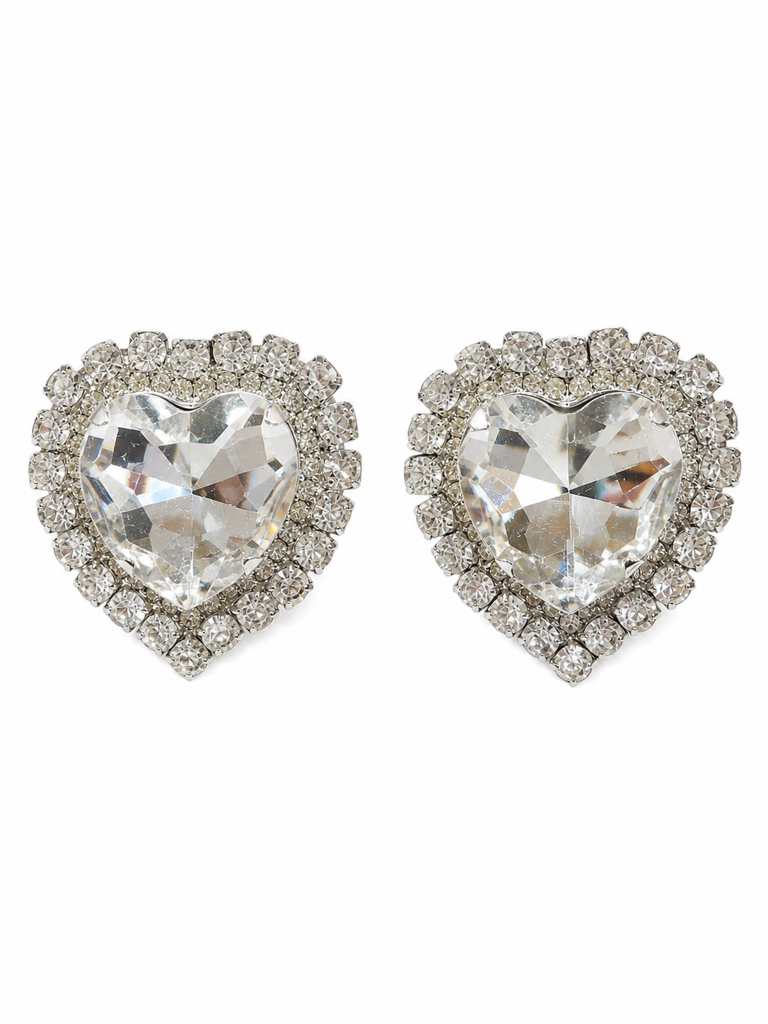 Crystal Hearts Earrings