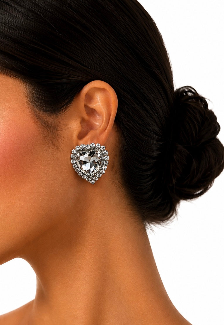 Crystal Hearts Earrings