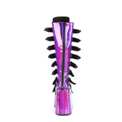 DEMONIA Purple Holographic  Swing Boots