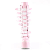 DEMONIA Pink Hologram Swing Boots