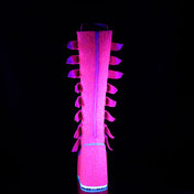 DEMONIA Pink Glitter Swing Boots