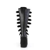 DEMONIA Black Vegan Leather Boots