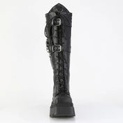 DEMONIA Black Vegan Leather Wrath Boots