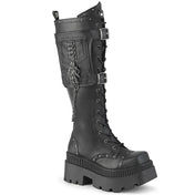 DEMONIA Black Vegan Leather Wrath Boots