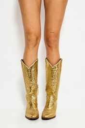 Gold Cowboy Boots