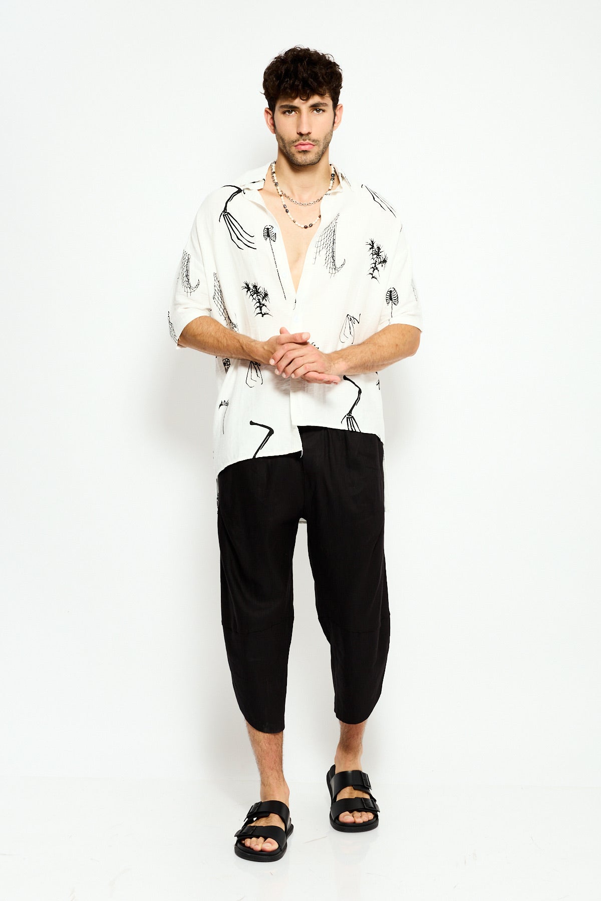 Abstract print resort shirt