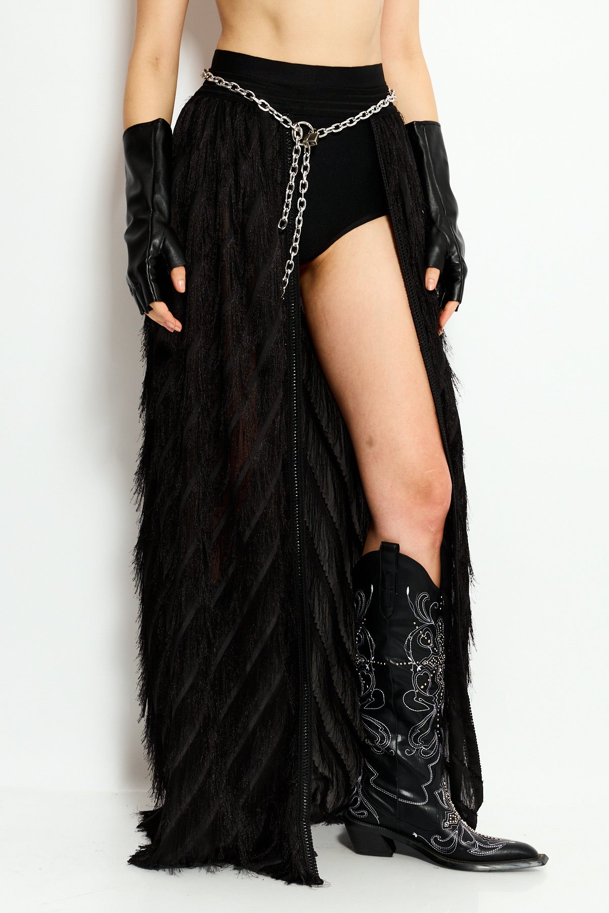 cut out maxi skirt