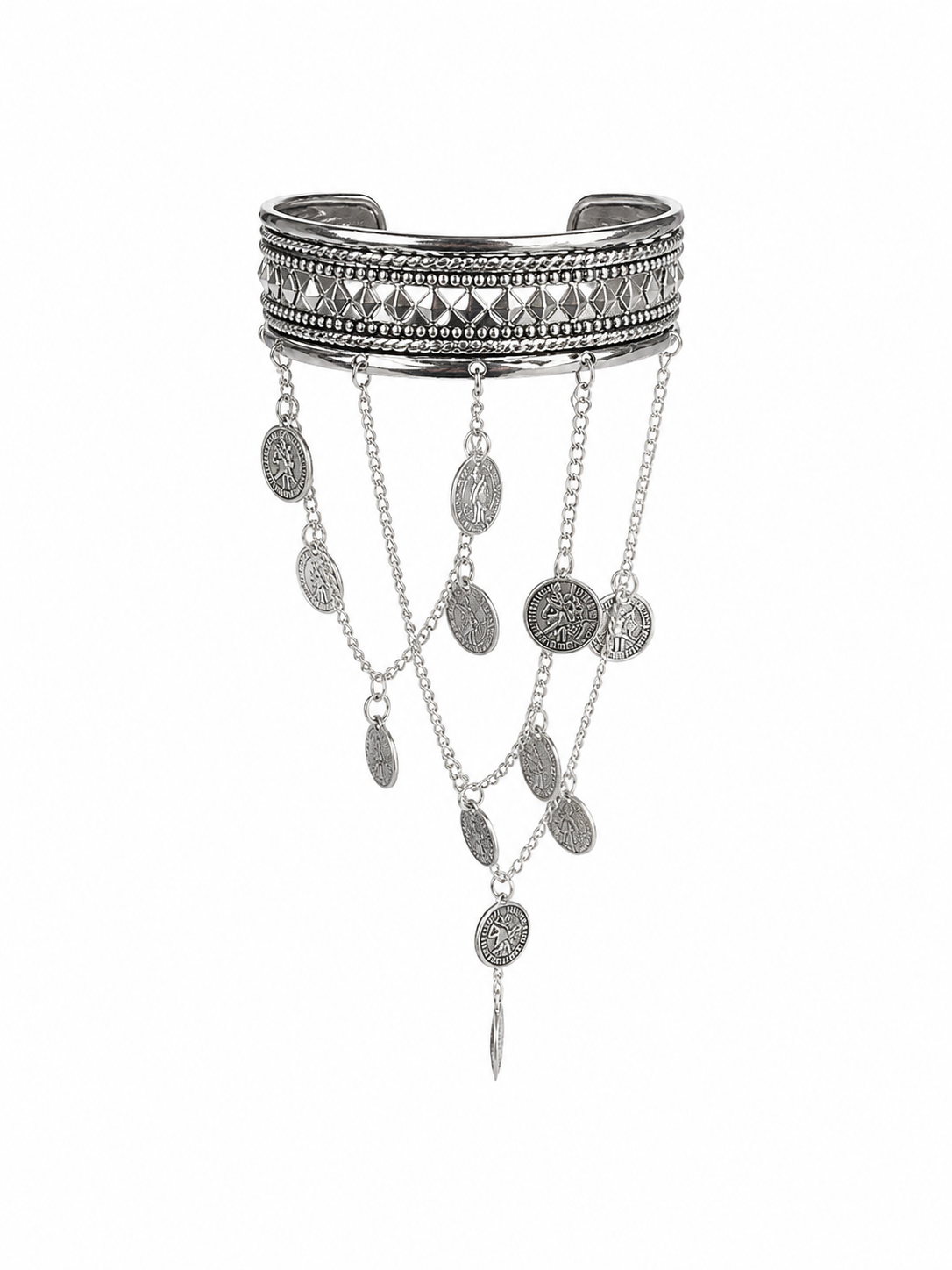 Coin charm bracelet