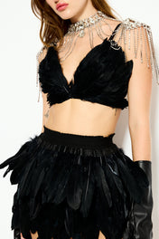 Sienna feather skirt