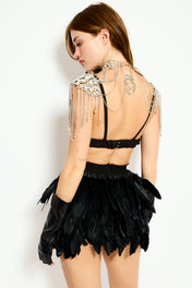 Sienna feather skirt