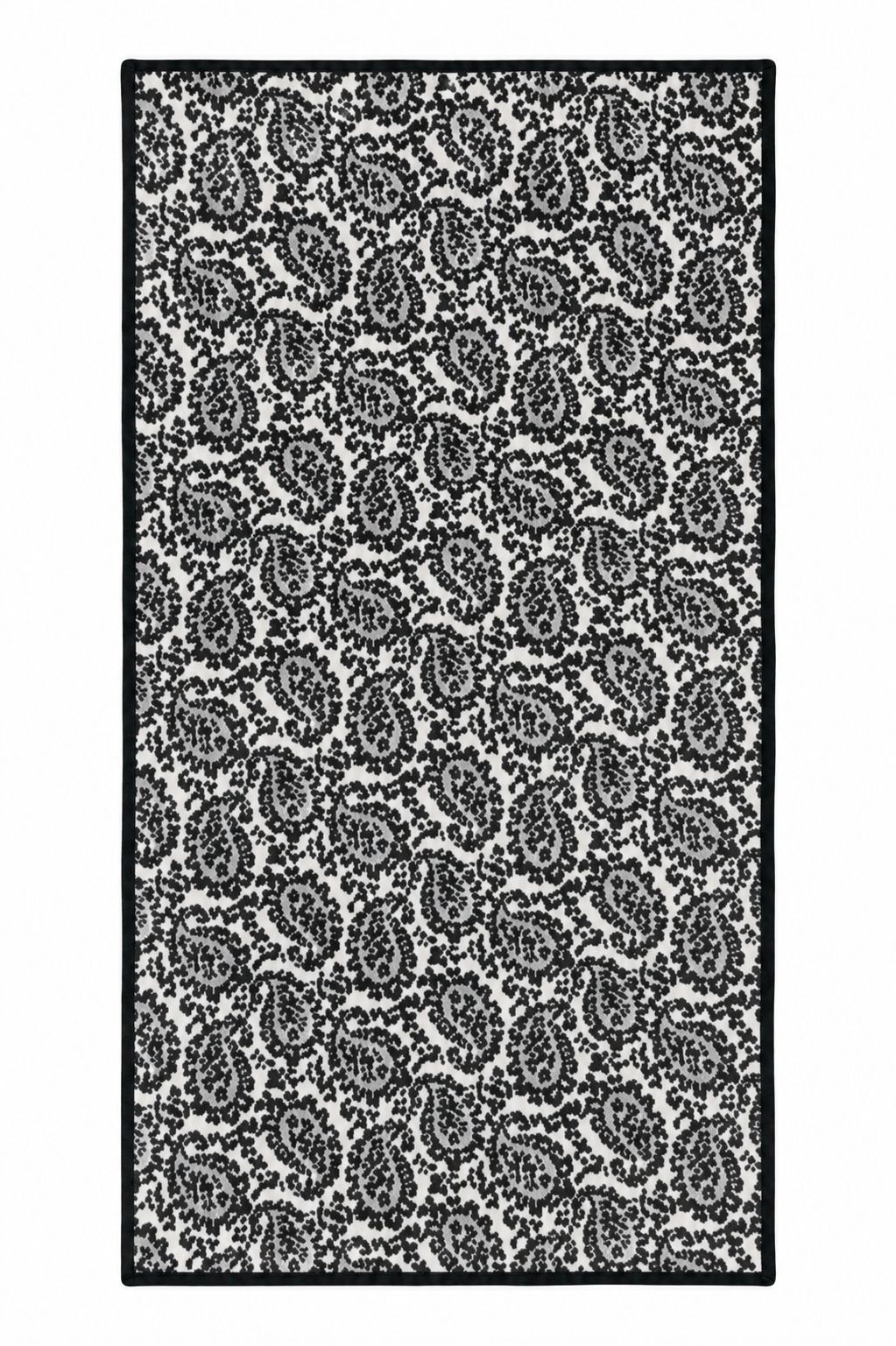 Gray Paisley Scarf