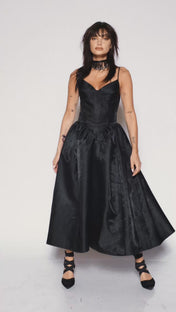 Black gala dress