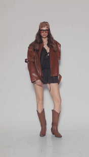 Rusty leather jacket