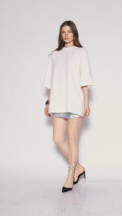 Mirror mini skirt