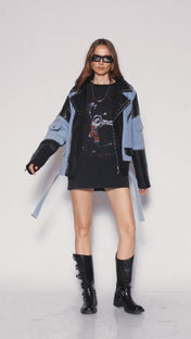 Denim detail jacket