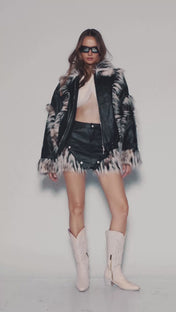 Fur edge jacket